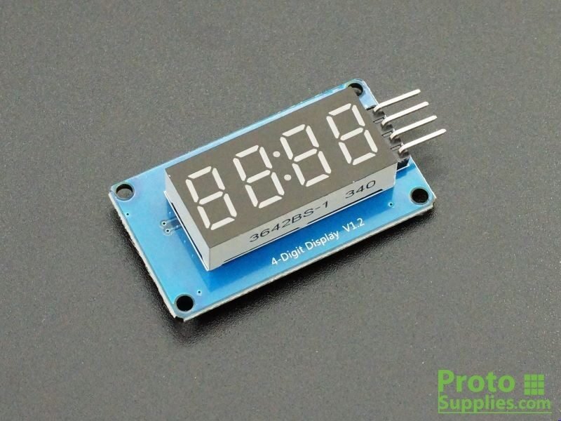 TM1637 4-Digit 7-Segment Display Module (HW-069)
