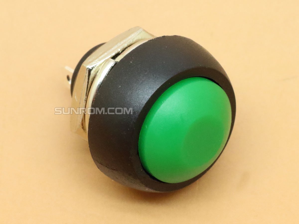 VEXUNGA 12mm Momentary Waterproof Push Button (Green)